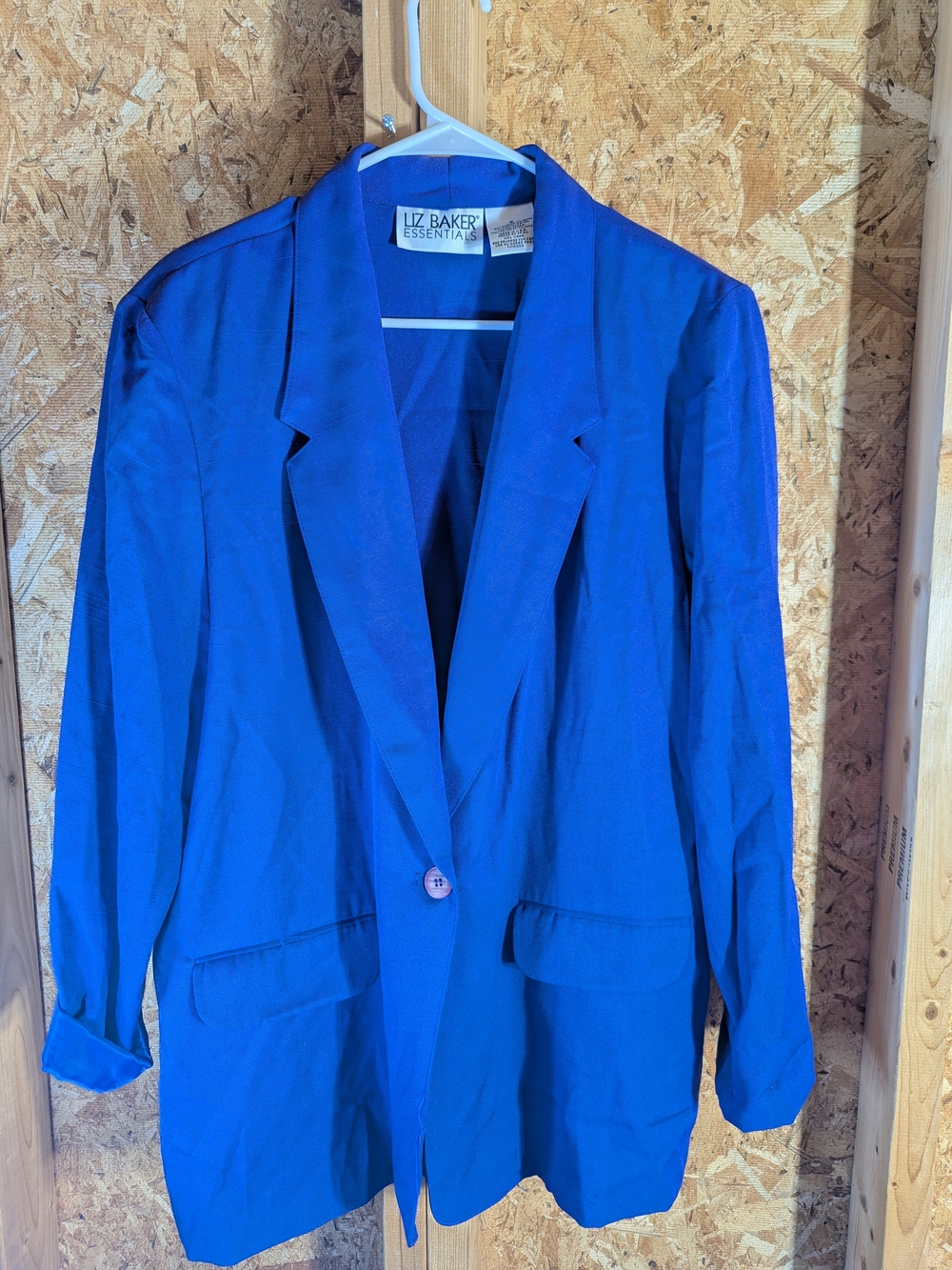 Liz Baker Purple Single-Button Blazer